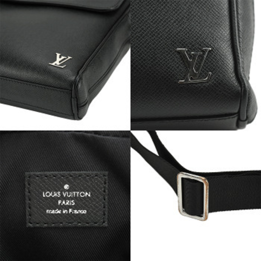 Louis Vuitton Alex Briefcase black Taiga leather business bag shoulder document - Picture 7 of 10